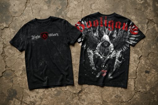 Corteo WINGS HOOLIGAN Fullprint Washing T-shirt - Image 6